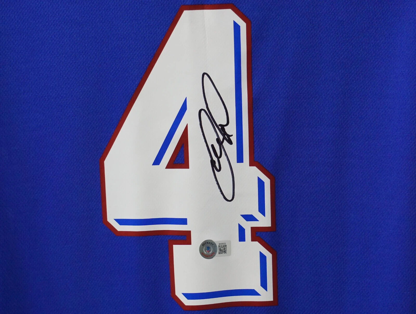 Patrick Vieira Signed France 1998 World Cup Soccer Jersey #4 with Beckett COA